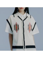 韓國Romantic Crown - ETHNIC COLLAR KNIT CARDIGAN_OATMEAL